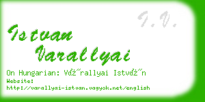 istvan varallyai business card